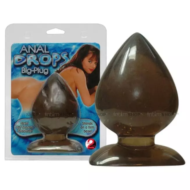 Анальная пробка каплевидной формы You2Toys Anal Drops Big Plug, черная