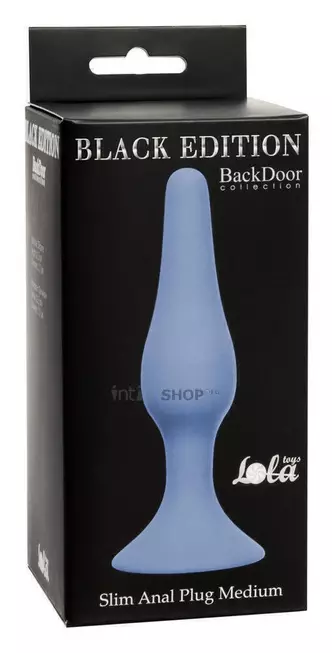 Анальная пробка Lola Toys Back Door Slim Anal Plug M, синяя