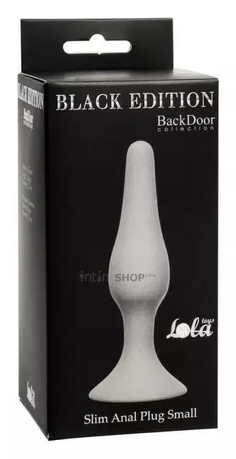 Анальная пробка Lola Toys Back Door Slim Anal Plug S, серая