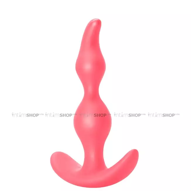 Анальная пробка Lola Toys First Time Bent Anal Plug, розовая