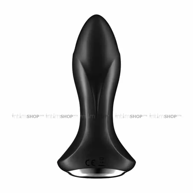 Анальная пробка с вибрацией и римминг эффектом Satisfyer Rotator Plug 1+, черная