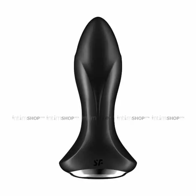 Анальная пробка с вибрацией и римминг эффектом Satisfyer Rotator Plug 1+, черная