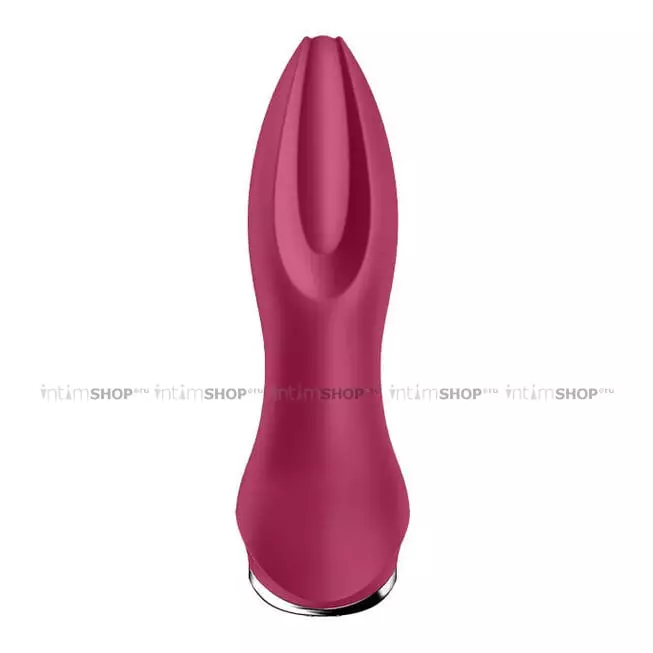 Анальная пробка с вибрацией и римминг эффектом Satisfyer Rotator Plug 2+, ягодная