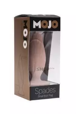 Анальная пробка Seven Creations Mojo Spades S, телесная