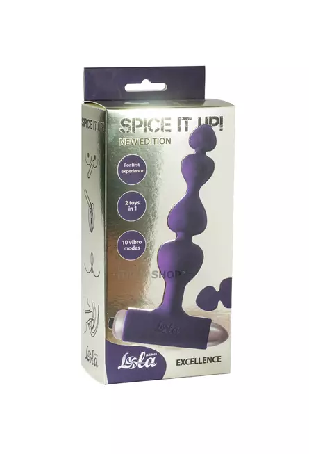 Анальная вибропробка New Edition Excellence Lola Toys Spice It Up, фиолетовый