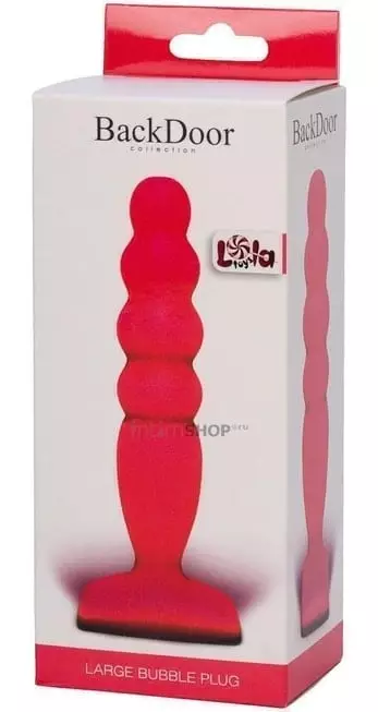 Анальный стимулятор Large Bubble Plug Lola Toys розовый