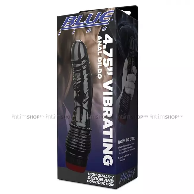 Анальный вибратор BlueLine Vibrating Anal Dildo 4.75