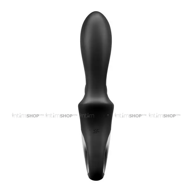 Анальный вибратор с нагревом и стимулятором промежности Satisfyer Heat Climax +, черный