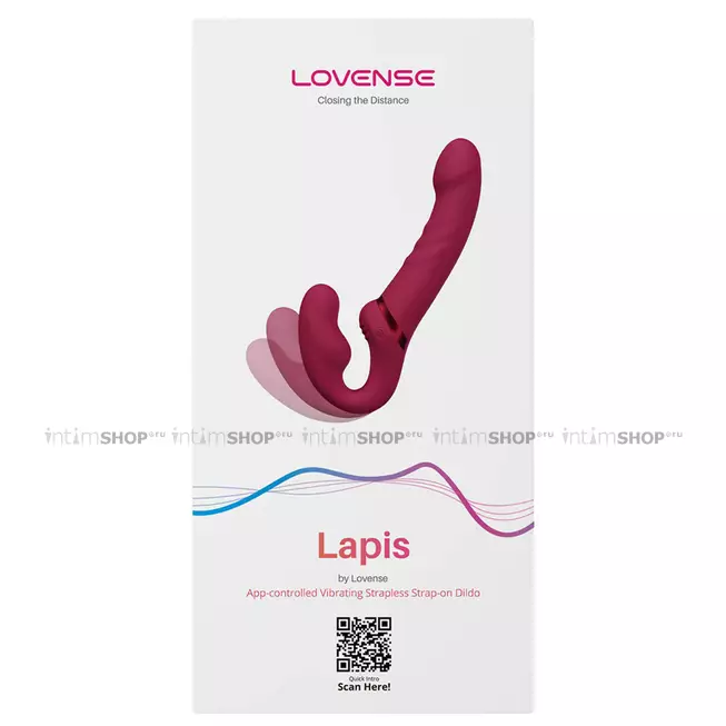 Безремневой вибрострапон Lovense Lapis, темно-розовый