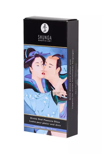 Блеск для губ 3 в 1 Shunga Oral Pleasure Gloss Кокос, 10 мл