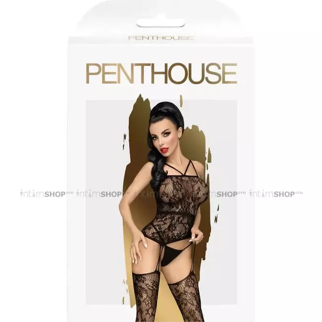 Боди-комбинезон Penthouse Magical mistress с доступом XL, черный