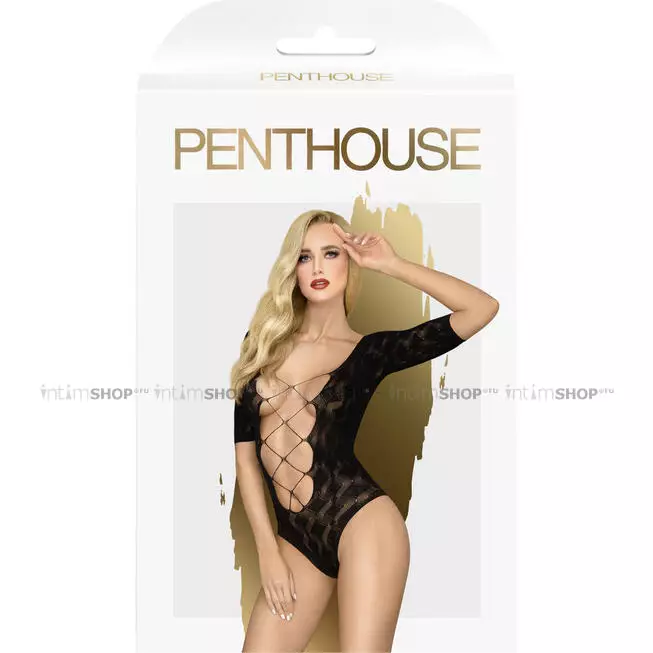 Боди Penthouse Salute me XL, черное