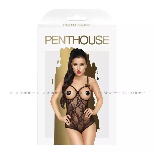 Боди Penthouse Turned On, черный, L/XL