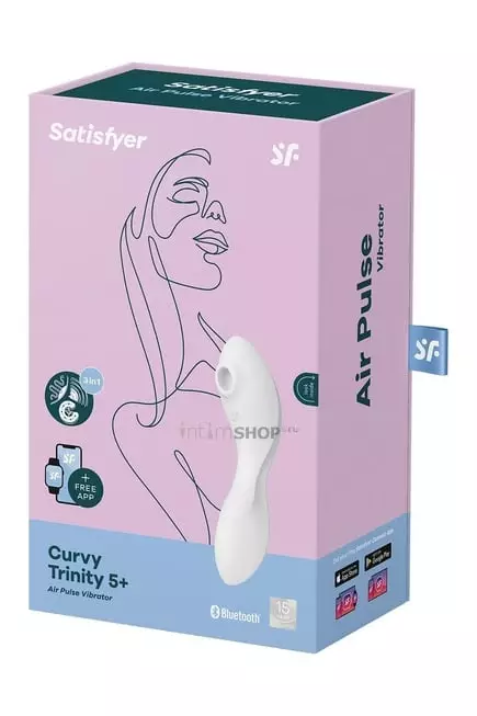 Двойной вибростимулятор Satisfyer Curvy Trinity 5+, белый