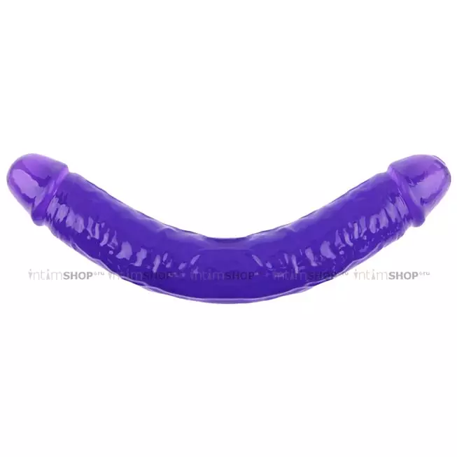 Двусторонний фаллоимитатор Интимная Жизнь 30.5 см, фиолетовый