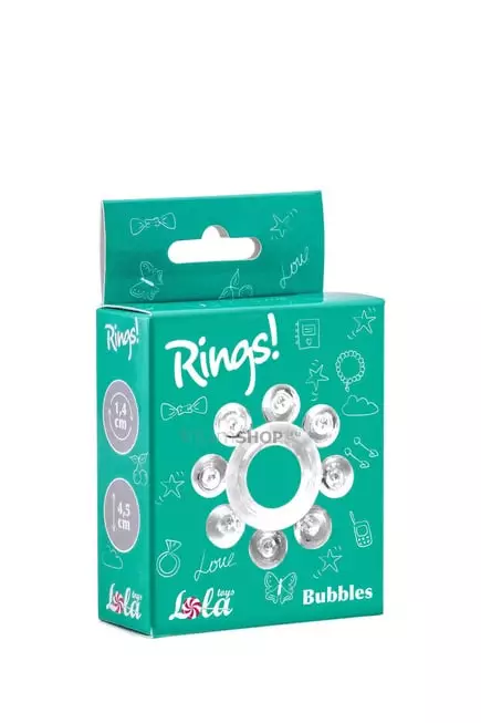 Эрекционное кольцо Rings Bubbles, бесцветное