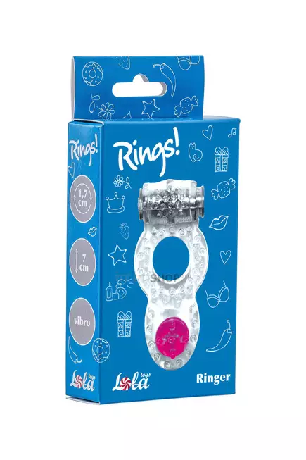 Эрекционное виброкольцо Lola Games Rings Ringer, бесцветный