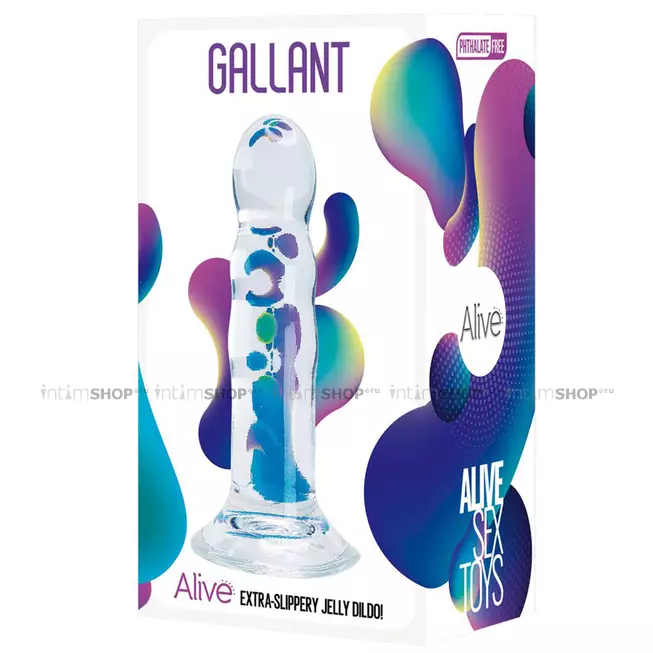 Фаллоимитатор Adrien Lastic Alive Gallant 16 см, бесцветный