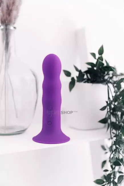 Фаллоимитатор Adrien Lastic Hitsens 3 с вибрацией и изменением формы 18.2 см, фиолетовый