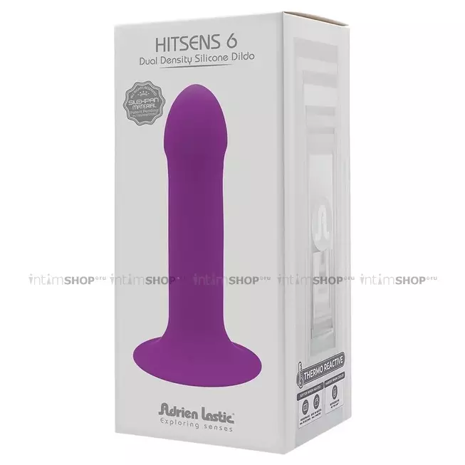 Фаллоимитатор Adrien Lastic Hitsens 6 с изменением формы 13.5 см, фиолетовый