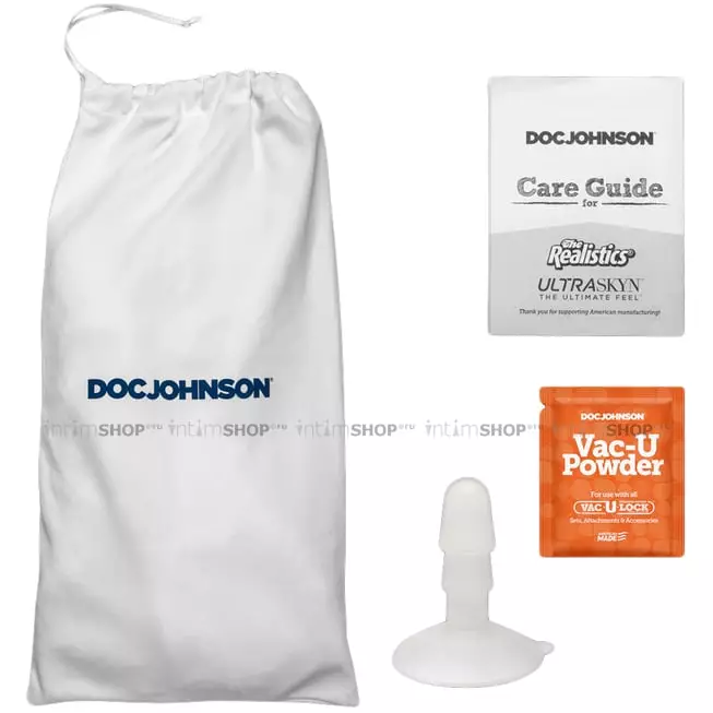 Фаллоимитатор Doc Johnson Signature Cocks Ultraskyn Pierce Paris 23.5 см, телесный