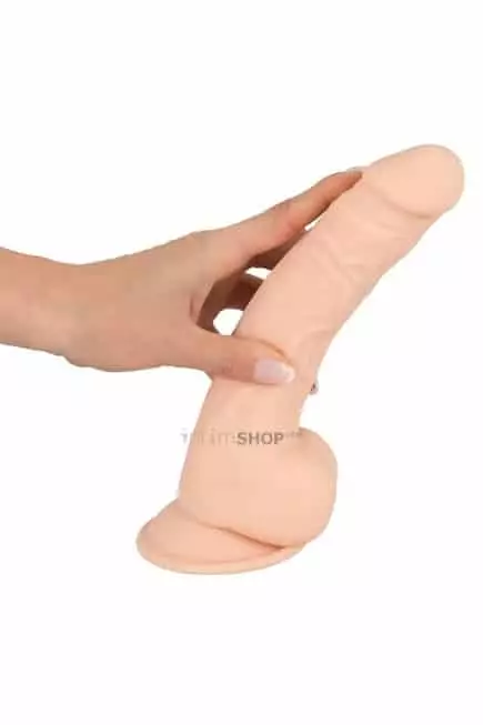 Фаллоимитатор с мошонкой Adrien Lastic SileXD Model 3 24 см, телесный