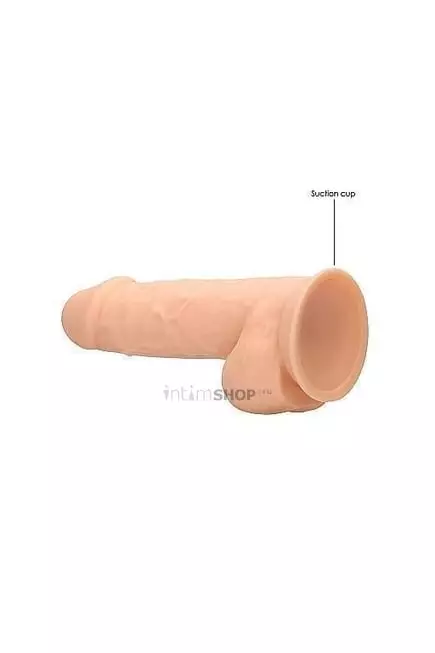 Фаллоимитатор Shots Dildo With Balls  22.8 см, телесный