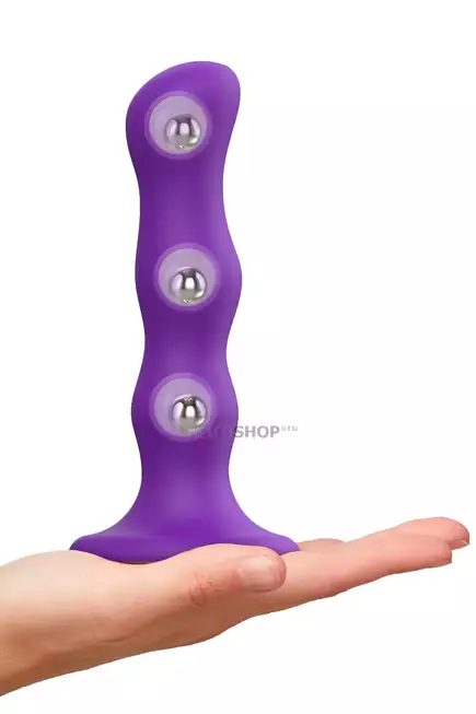 Фаллоимитатор Strap-On-Me Dildo Geisha Ball XL 19 см, фиолетовый