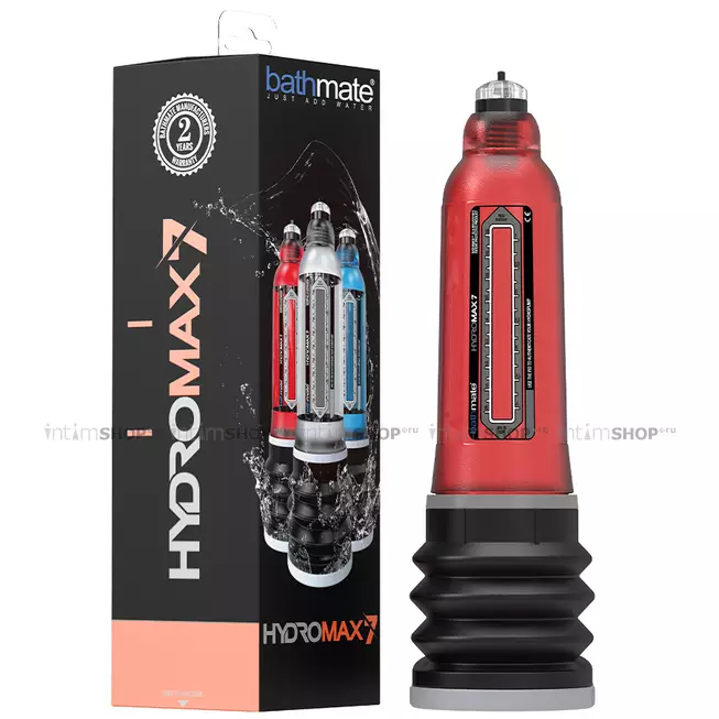 Гидропомпа Bathmate Hydromax7, красная