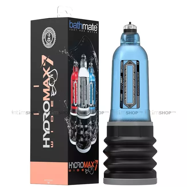 Гидропомпа Bathmate Hydromax7 Wide Boy, синяя