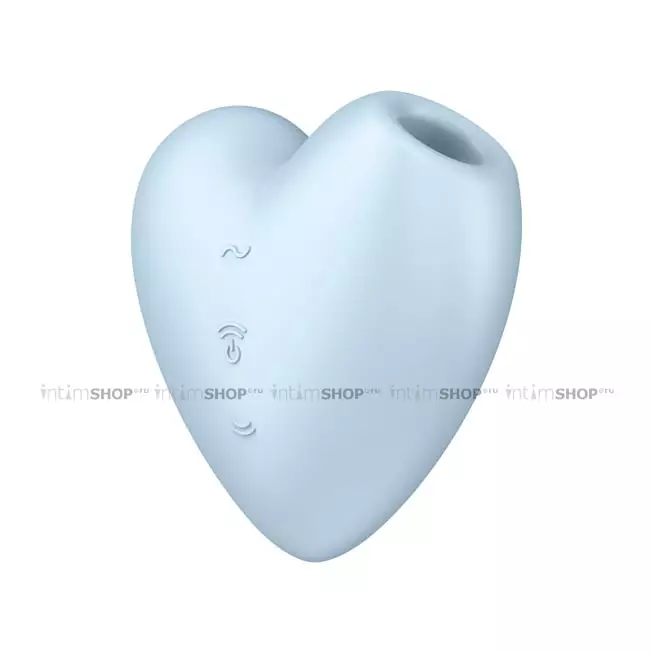 Клиторальный стимулятор с вибрацией Satisfyer Cutie Heart, голубой