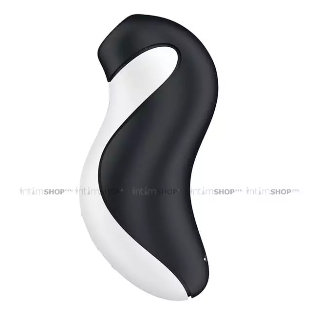 Клиторальный стимулятор с вибрацией Satisfyer Orca, чёрно-белый