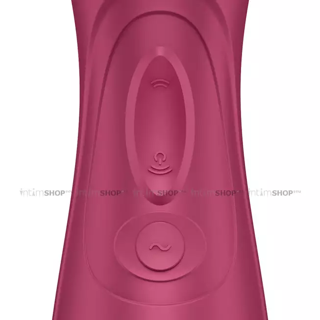 Клиторальный стимулятор с вибрацией Satisfyer Pro 2 Liquid Air Connect App, бордовый