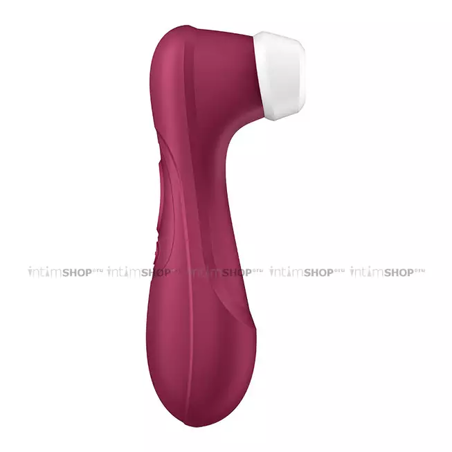 Клиторальный стимулятор с вибрацией Satisfyer Pro 2 Liquid Air Connect App, бордовый