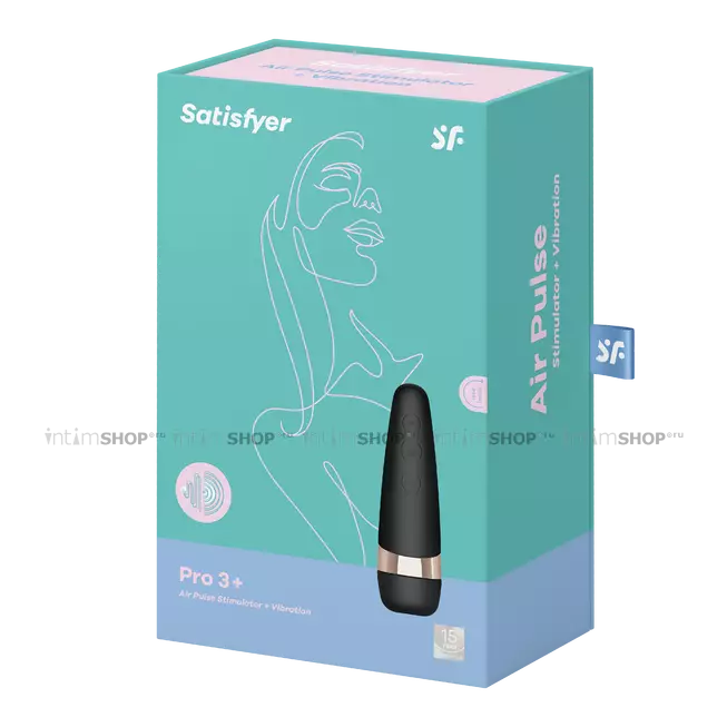 Клиторальный стимулятор с вибрацией Satisfyer Pro 3+ Vibration, черный