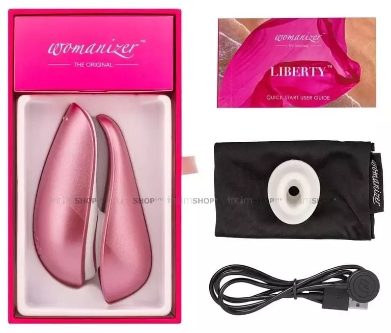 Клиторальный стимулятор Womanizer Liberty, розовый