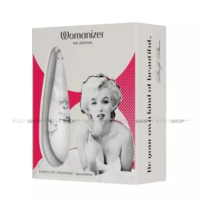 Клиторальный стимулятор Womanizer Marilyn Monroe™ Special Edition, белый