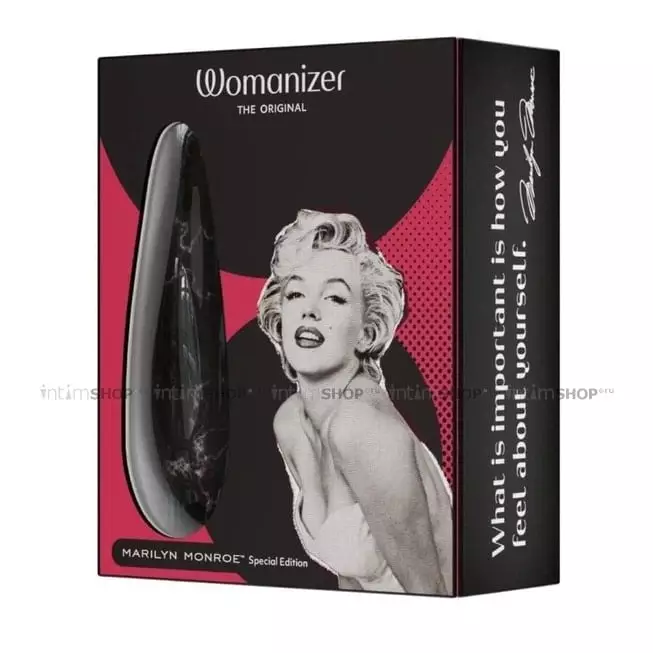 Клиторальный стимулятор Womanizer Marilyn Monroe™ Special Edition, черный