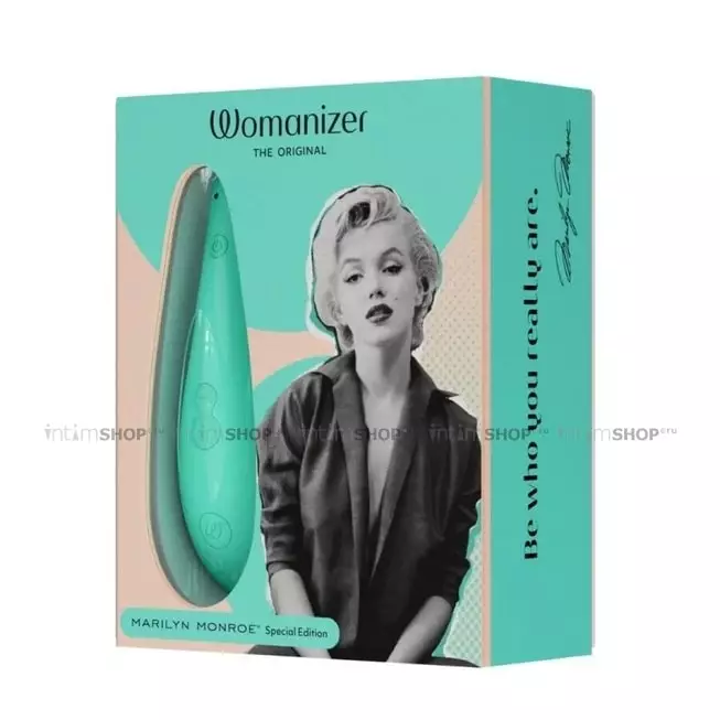 Клиторальный стимулятор Womanizer Marilyn Monroe™ Special Edition, мятный