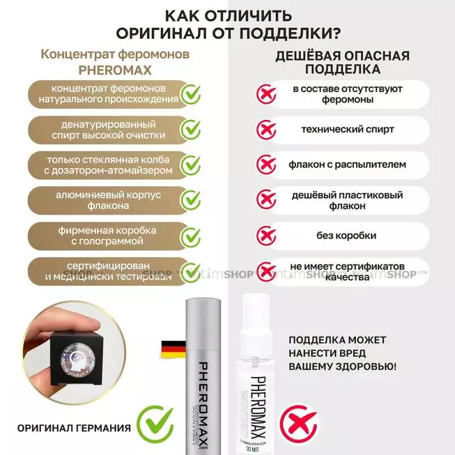 Концентрат феромонов для мужчин Pheromax Oxytrust с окситоцином, 14 мл