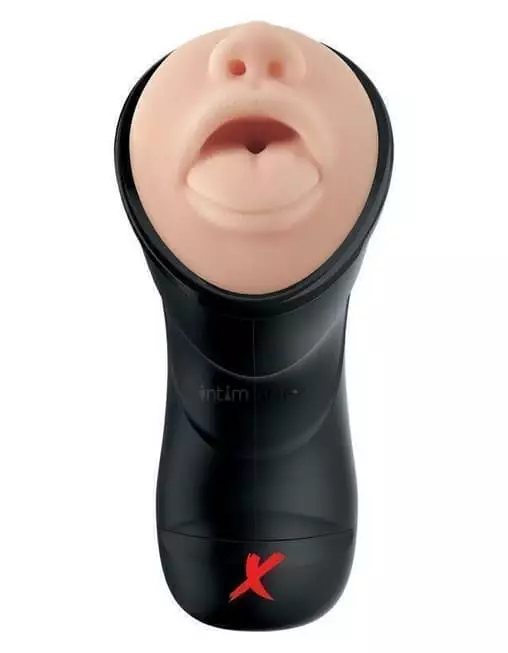 Мастурбатор с эффектом глубокой глотки PipeDream PDX Elite Deep Throat Vibrating Stroker