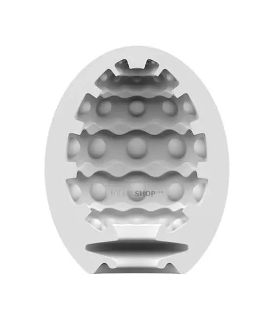 Мастурбатор с самолубрикацией Satisfyer Egg Single Bubble, белый