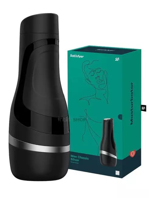 Мастурбатор Satisfyer Men Classic, черный-серебристый