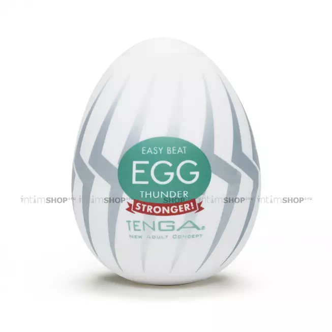 Мастурбатор Tenga Egg Hard-Boiled Thunder, белый