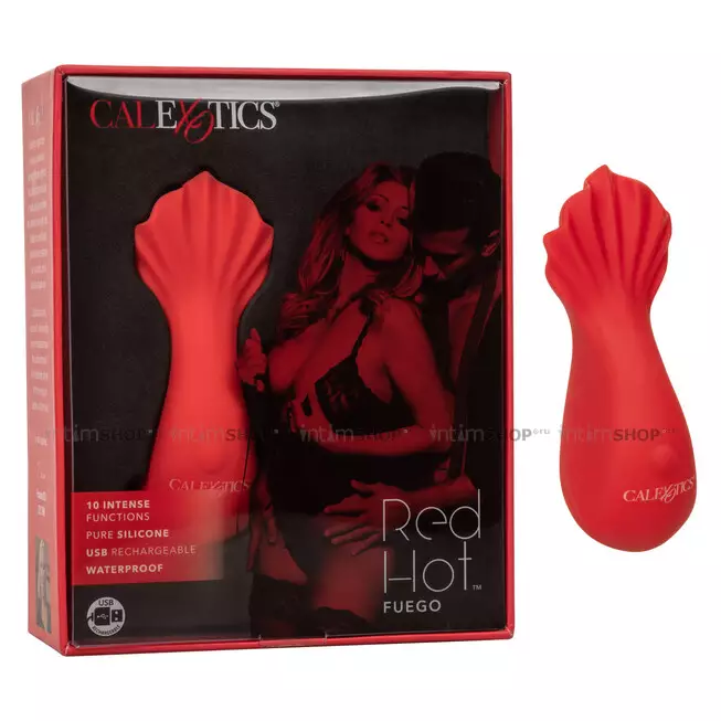 Мини-вибратор CalExotics Red Hot Fuego, красный