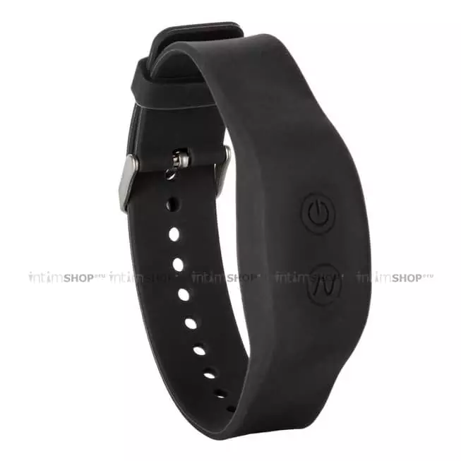 Мини-вибратор CalExotics Wristband Remote Curve с пультом ДУ, черный