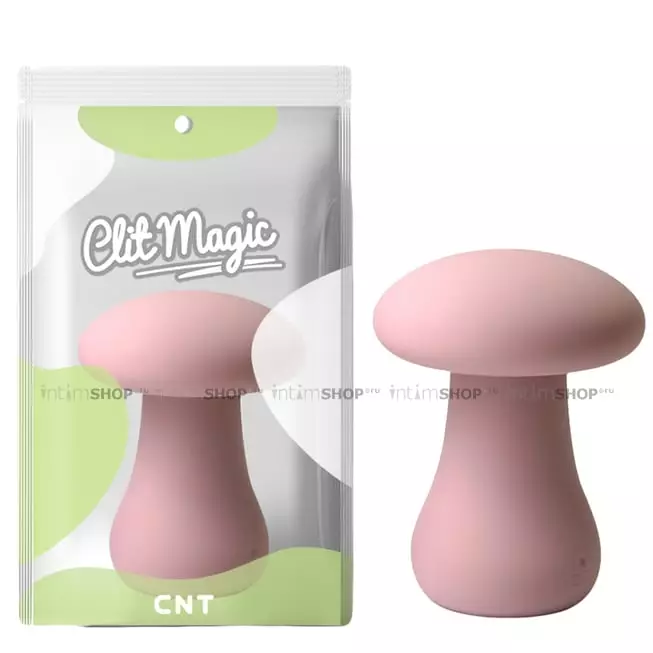 Мини-вибратор CNT Clit Magic Oyster Mushroom, розовый