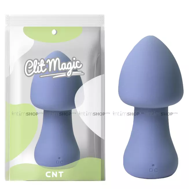 Мини-вибратор CNT Clit Magic Parasol Mushroom, синий