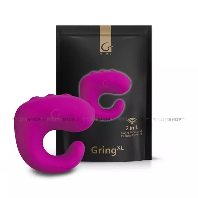 Мини-вибратор на палец Gvibe Gring XL, ягодный