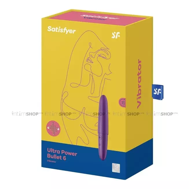 Мини-вибратор Satisfyer Ultra Power Bullet 6, фиолетовый